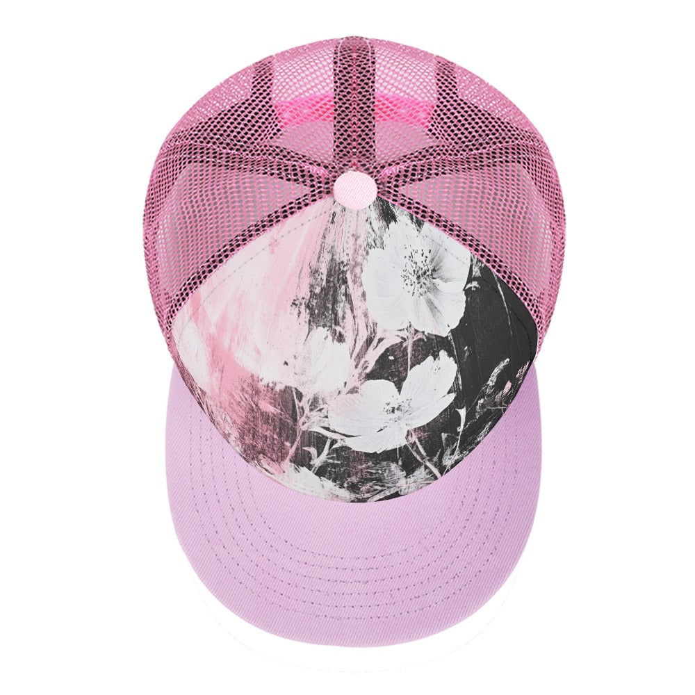 Pink Floral Design Hat
