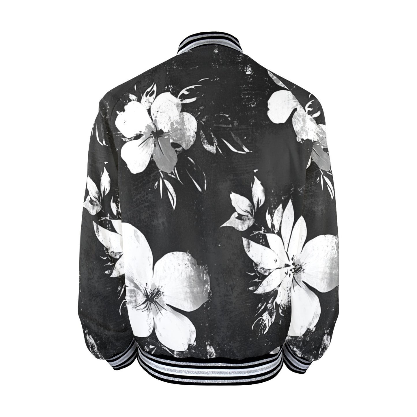 New Men's Striped Trim Bomber Jacket