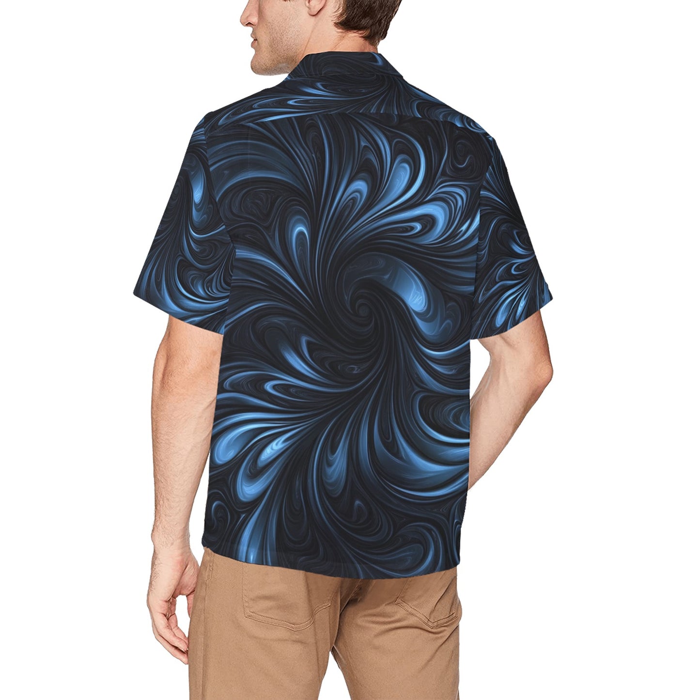 Men's All Over Print Hawaiian Shirt With Chest Pocket(ModelT58)