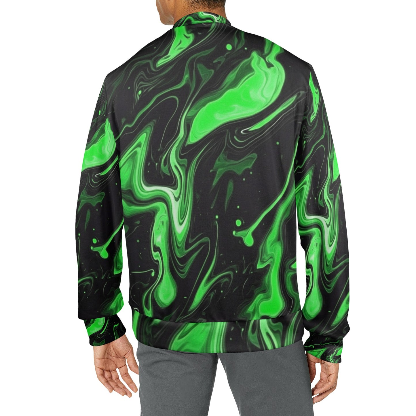 Green Abstract Sweater