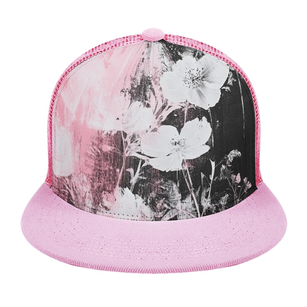 Pink Floral Design Hat