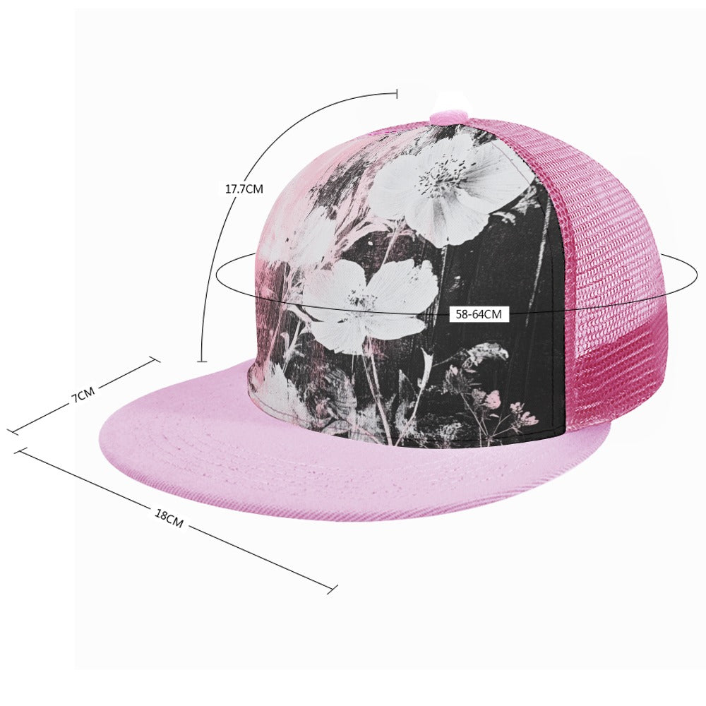 Pink Floral Design Hat