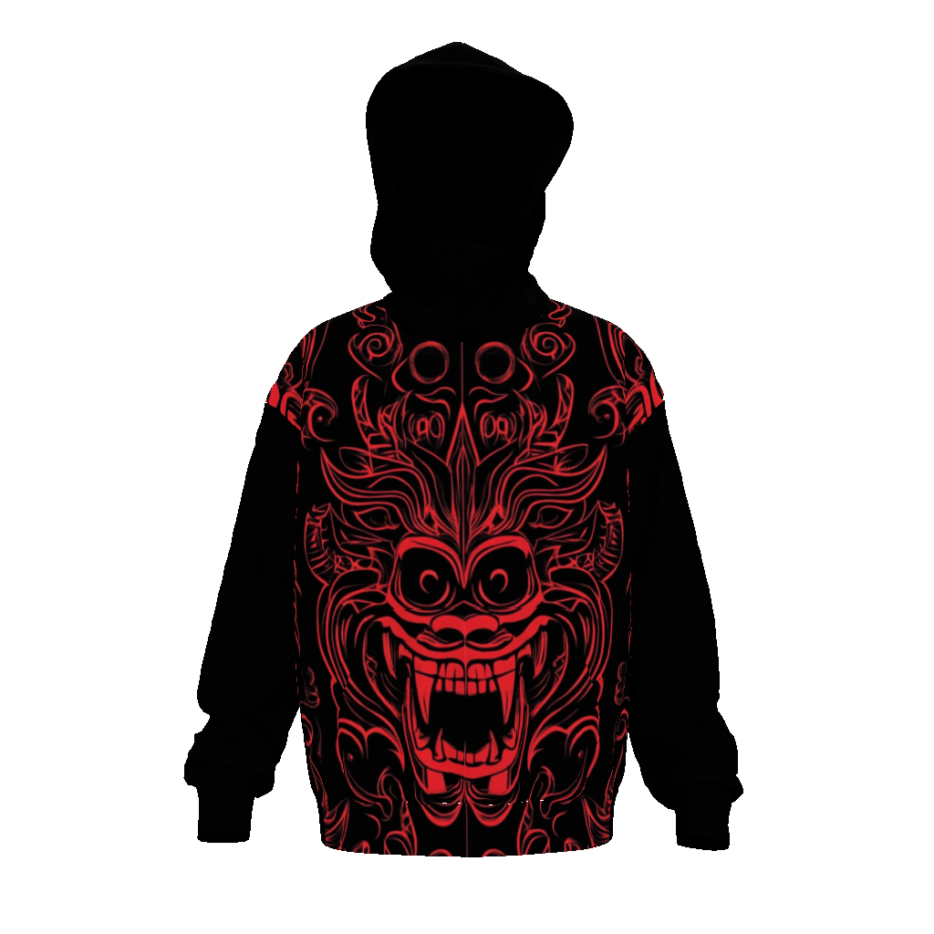 Streetwear All-Over Print Unisex Drop Shoulder Oversized Hoodie
