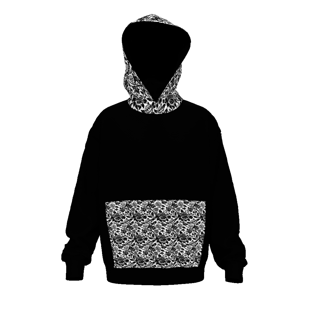 Black and White designed hoodie