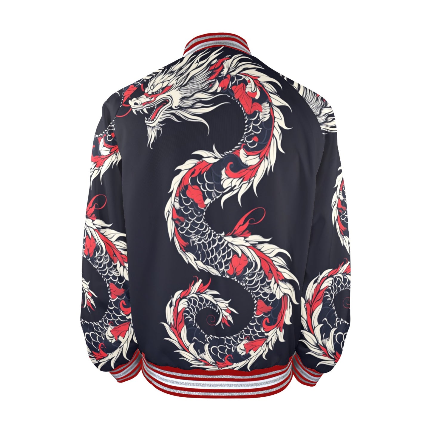 New Men's Striped Trim Bomber Jacket