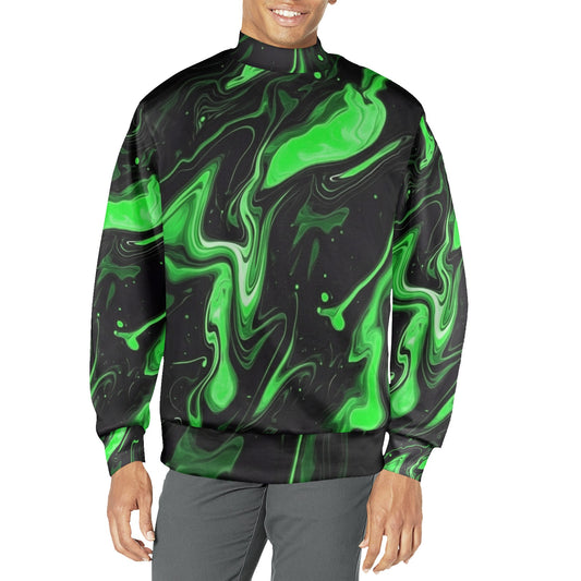 Green Abstract Sweater