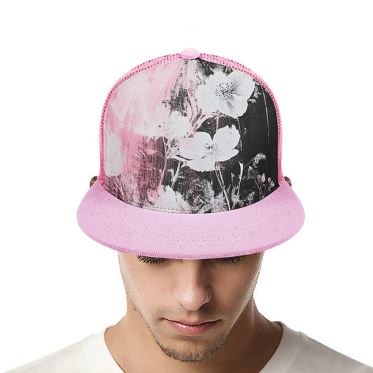 Pink Floral Design Hat
