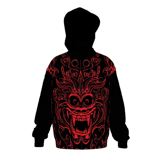 Streetwear All-Over Print Unisex Drop Shoulder Oversized Hoodie